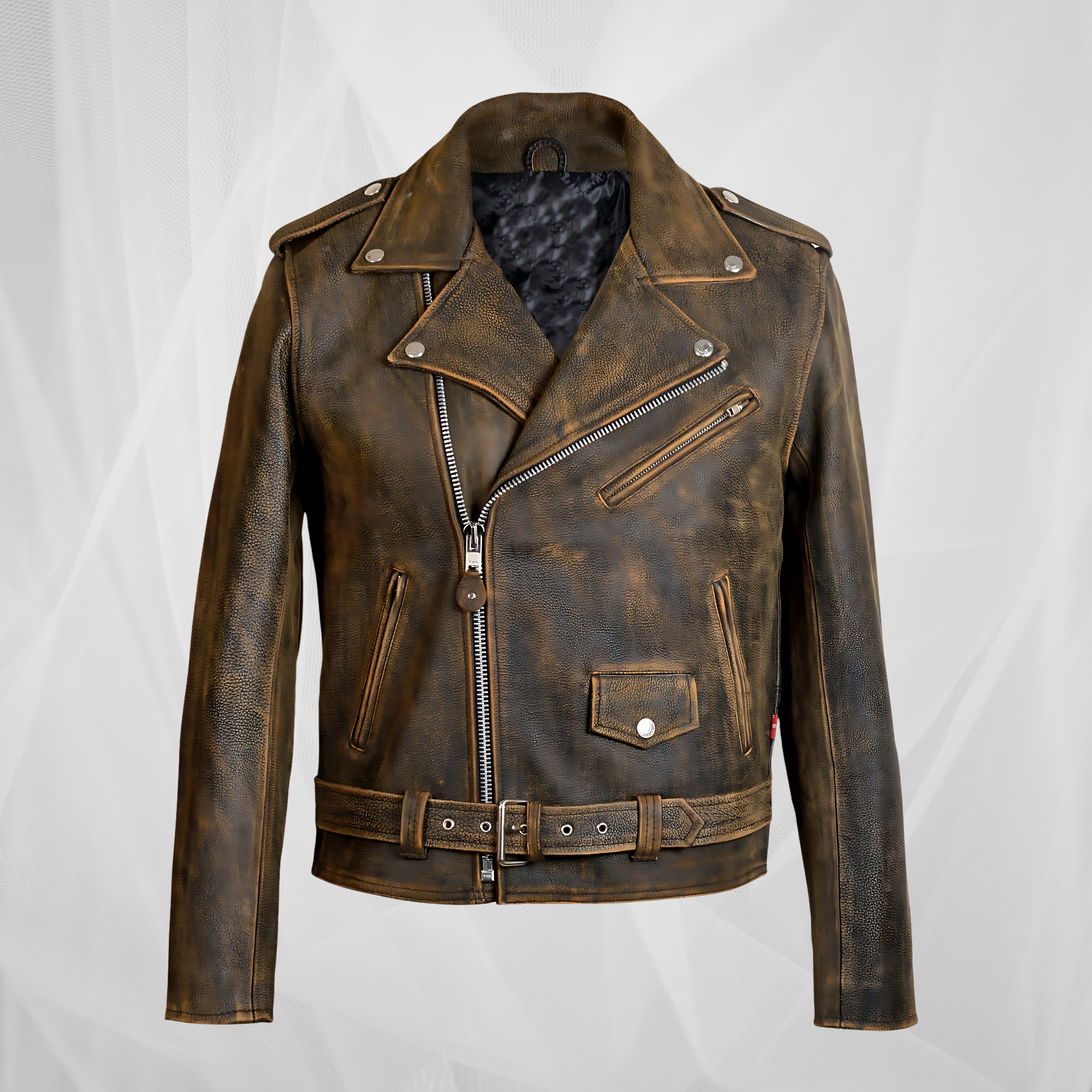Βιντεάζ Μπiker Jacket από Δέρμα - Τολμηρός Χαρακτήρας