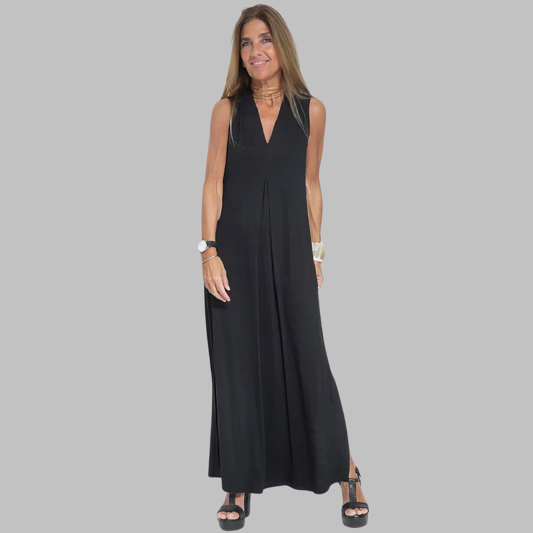 Jana | Κομψό maxi φόρεμα + κατάλληλο πουλόβερ ΠΡΟΣΦΕΡΟΥΜΕ ΩΣ ΔΩΡΟ